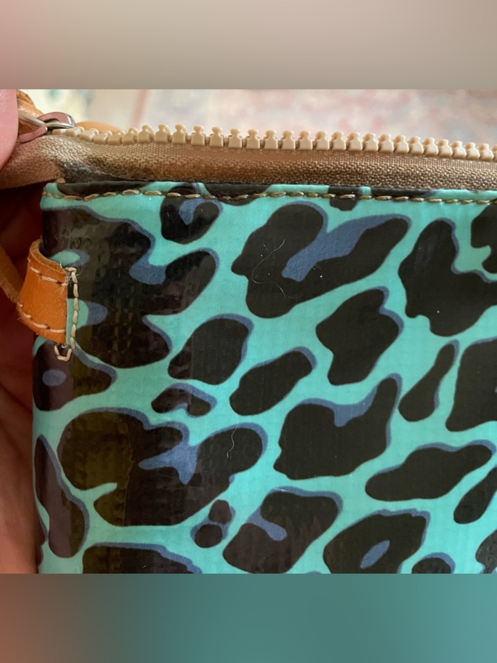 CONSUELA DOWNTOWN CROSSBODY BAG IN BLUE “JAG” LEOPARD PRINT - Picture 16 of 16